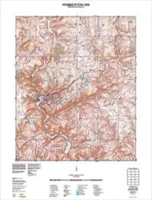 2129-III-SW Pemberton Topographic Map by Landgate (2011)