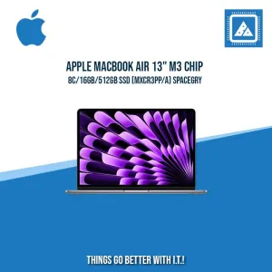 APPLE MACBOOK AIR 13" M3 CHIP 8C/16GB/512GB SSD (MXCR3PP/A)| BEST FOR CORPORATES AND FREELANCER LAPTOP