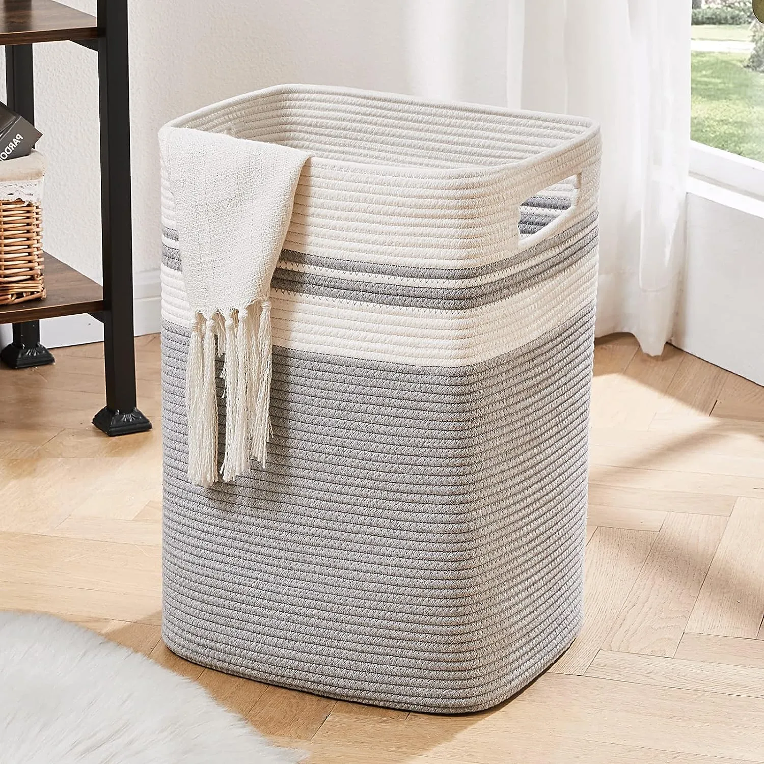 Blushbees® Collapsible Laundry Hamper - Gray, 16x13x22In