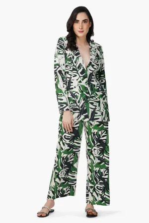 Green Birch Tropical Printed Pants