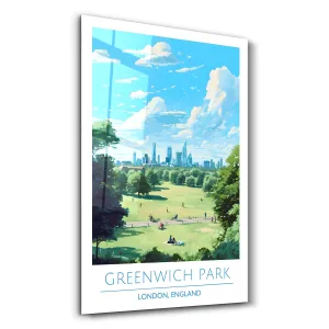 Greenwich Park-London England-Travel Posters | Glass Wall Art