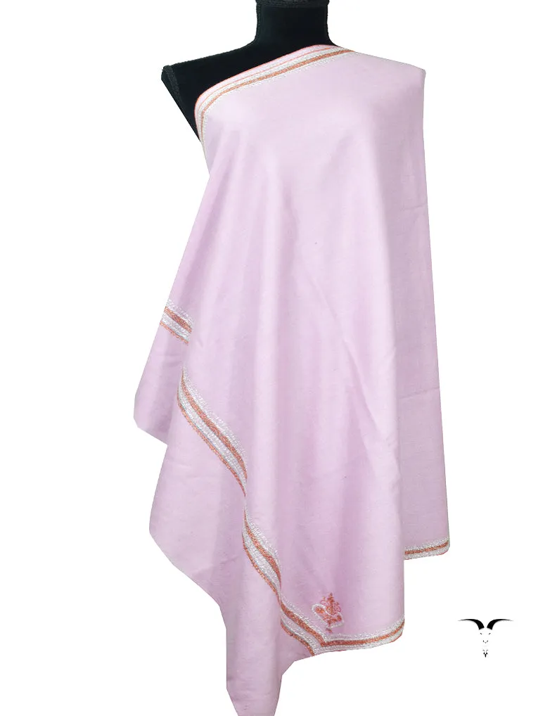 lilac embroidery pashmina shawl 7983