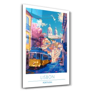 Lisbon Portugal-Travel Posters | Glass Wall Art