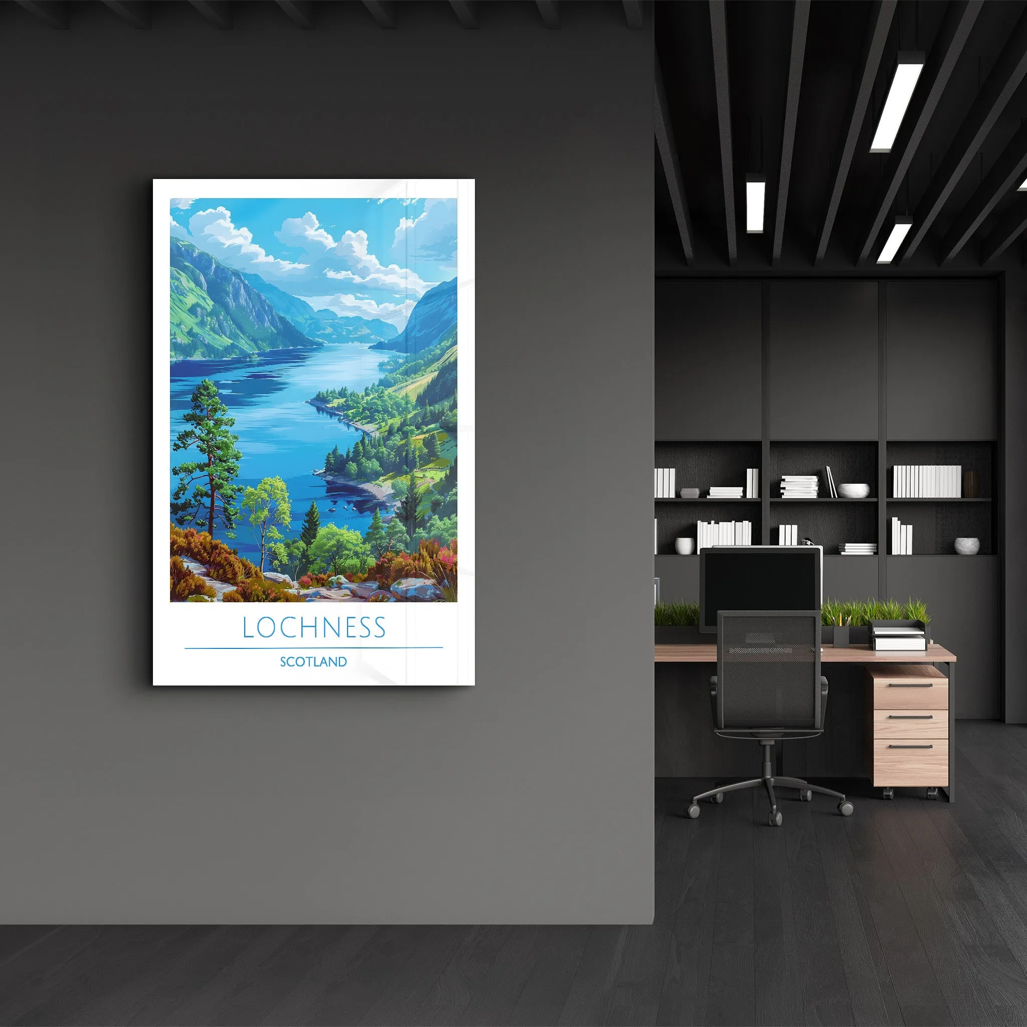 Lochness Scotland-Travel Posters | Glass Wall Art