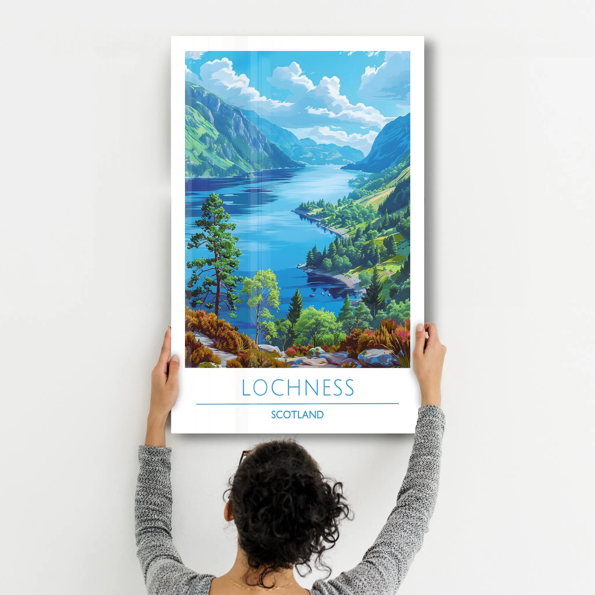 Lochness Scotland-Travel Posters | Glass Wall Art