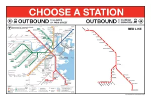 MBTA Red Line Station Panel Prints (18"x24")