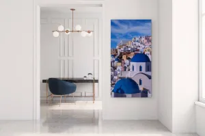 "Vertical Living Santorini" | Italy Photography Print