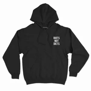 Riots Not Diets Embroidered Hoodie