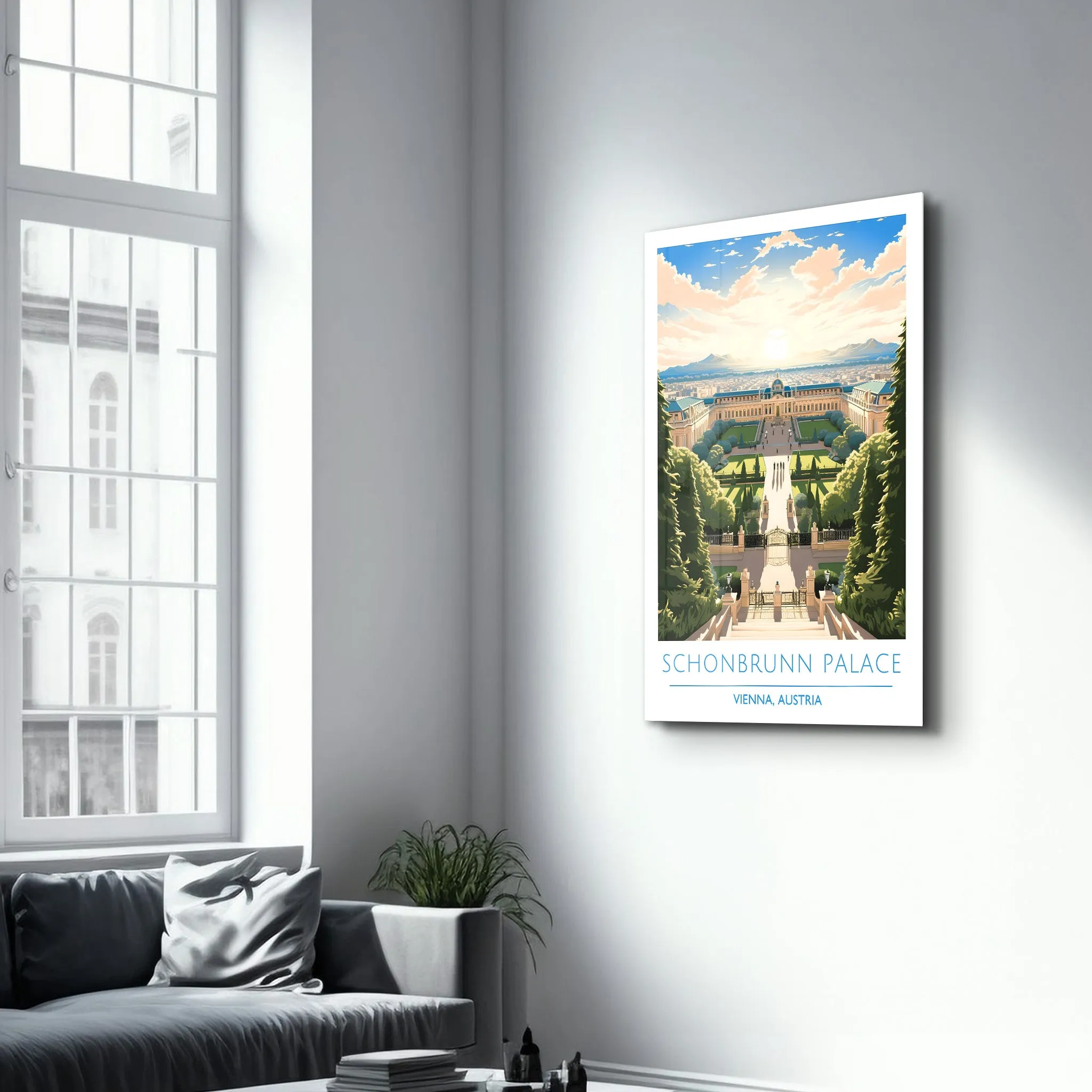 Schonbrunn Palace-Vienna Austria-Travel Posters | Glass Wall Art