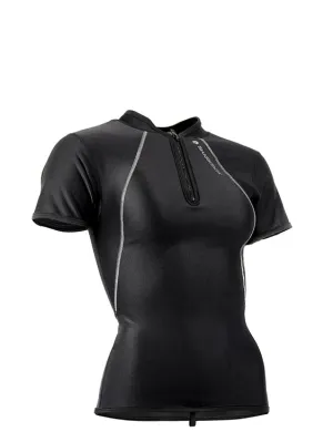 Sharkskin Chillproof Short Sleeve Chest Zip - Womens