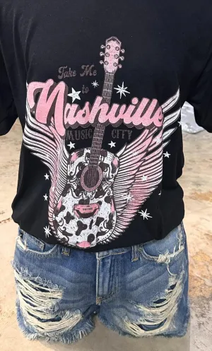 Take me to Nashville Music City graphic T-shirt