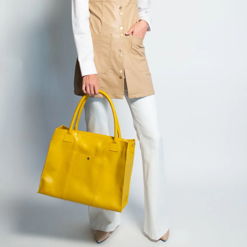 The Calista Tote (Mustard)