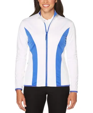 Womens Water-Resistant Color Block Jacket